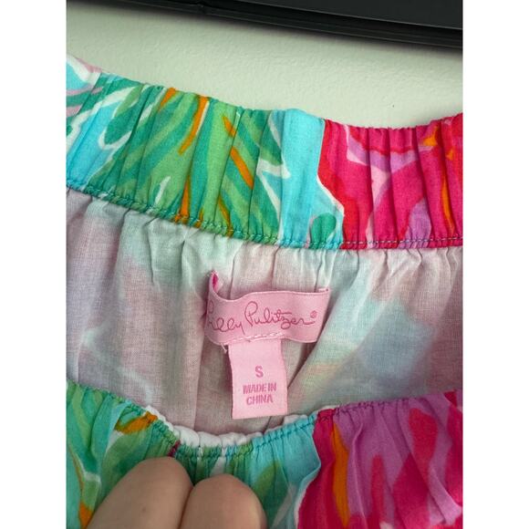Lilly Pulitzer‎ Blue Pink Shorlie Bellina Small - Picture 3 of 4